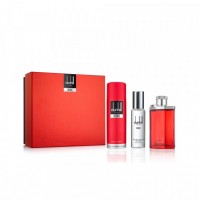DUNHILL DESIRE RED GIFT SET 3PC 100ML EDT SPRAY FOR MEN BY ALFRED DUNHILL